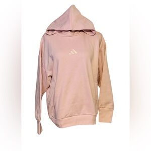 NWT Adidas Sportswear All Season Fleece Loose Hoodie Women Hoodies Sandy-Pink
